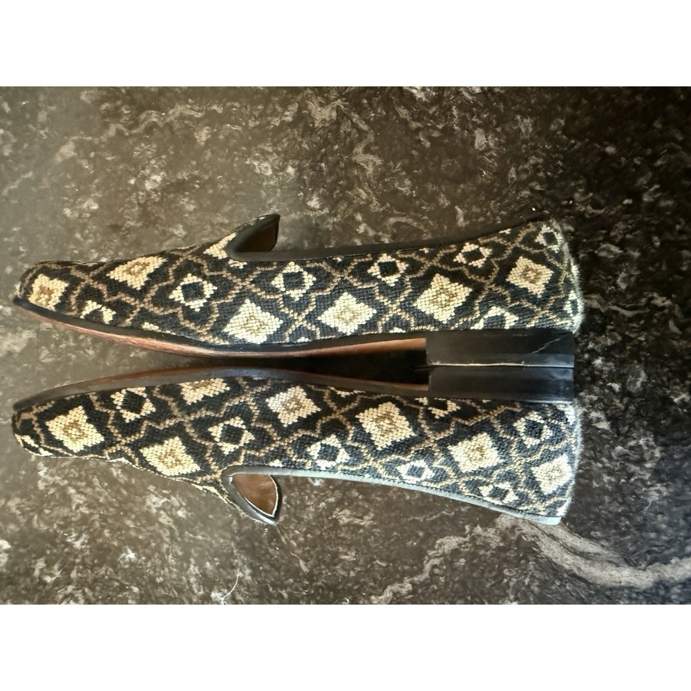 Stubbs & Wootton Palm Beach Needlepoint Loafers Slippers Geometric Women 9.5 - Picture 13 of 16